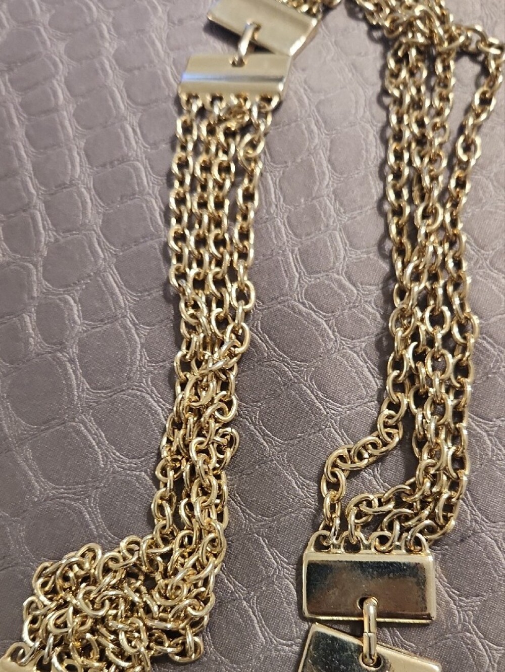 Gold Multi-Chain Statement Belt - Picture 5 of 5